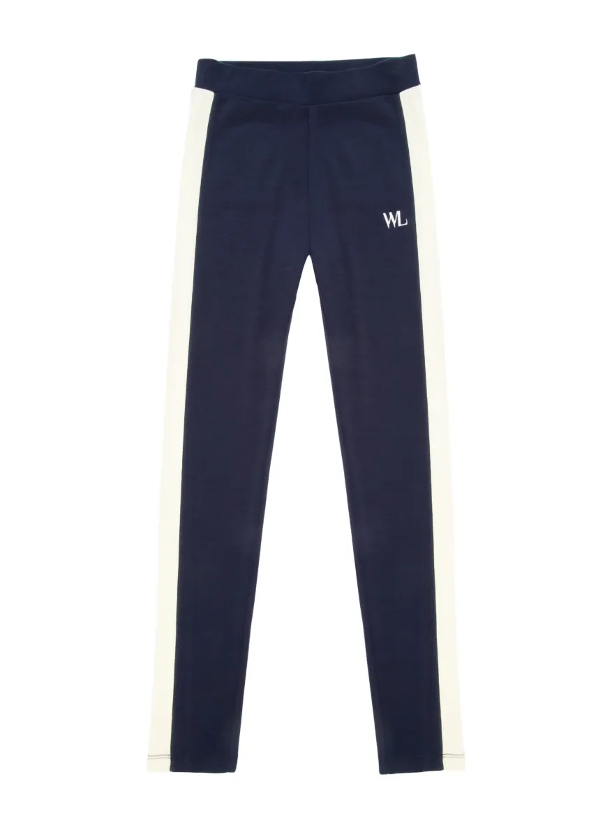 Bilde av WoolLand Ål tights kids Blue Ink